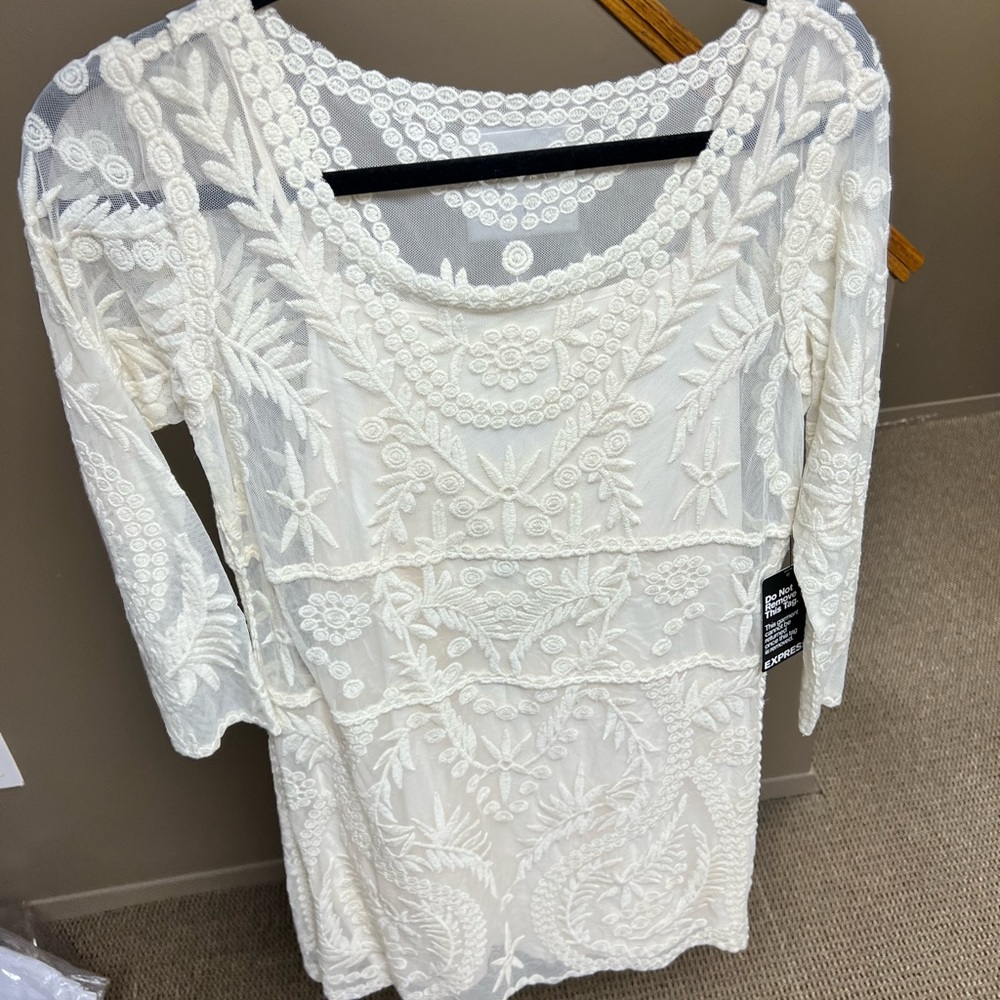 Ivory lace dress
